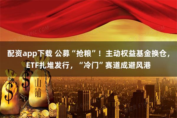配资app下载 公募“抢粮”！主动权益基金换仓，ETF扎堆发行，“冷门”赛道成避风港
